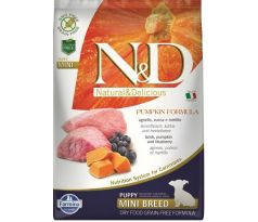 Farmina N&D dog GF PUMPKIN puppy mini lamb & blueberry 7 kg