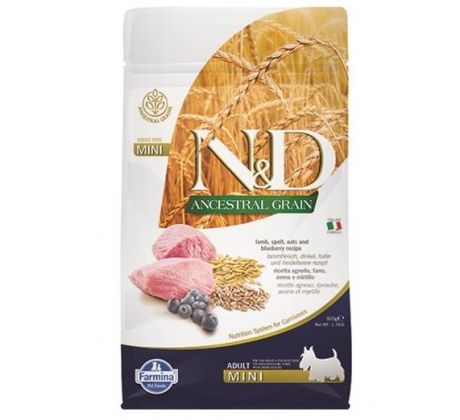 Farmina N&D dog LG adult mini lamb,spelt,oats&blueberry 2,5 kg