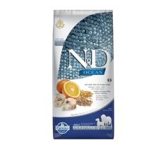 Farmina N&D dog OCEAN adult medium&maxi codfish, spelt, oats&orange 12 kg