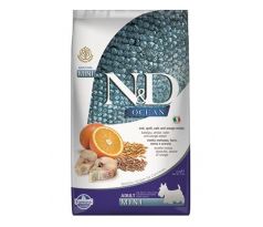 Farmina N&D dog OCEAN adult mini codfish, spelt, oats&orange 2,5 kg