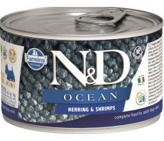 Farmina N&D dog OCEAN Herring & Shrimps konzerva 140 g