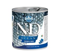 Farmina N&D dog OCEAN Sea Bass & Squid konzerva 285 g