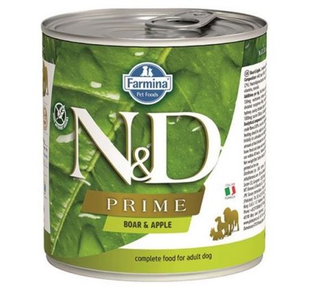 Farmina N&D dog PRIME Boar & Apple konzerva 285 g