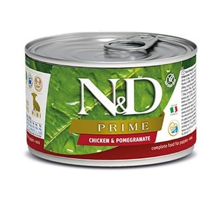 Farmina N&D dog PRIME puppy chicken&pomegranate konzerva 140 g