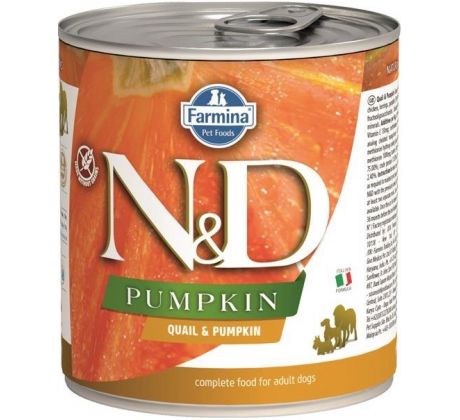 Farmina N&D dog PUMPKIN & Quail konzerva 285 g