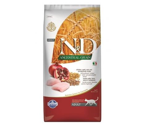 Farmina N&D cat LG adult Chicken, spelt, oats&pomegranate 5 kg