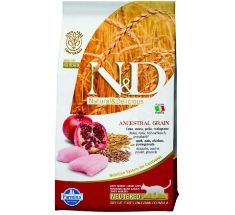 Farmina N&D cat LG Neutered chicken&pomegranate 1,5 kg