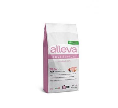 Alleva SP EQUILIBRIUM dog sensitive pork adult medium/maxi 12 kg