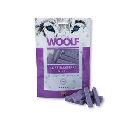 Pamlsok Woolf Dog Blueberry & Chicken Soft Strips 100 g