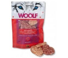 Pamlsok Woolf Dog Duck & Chicken Hearts 100 g