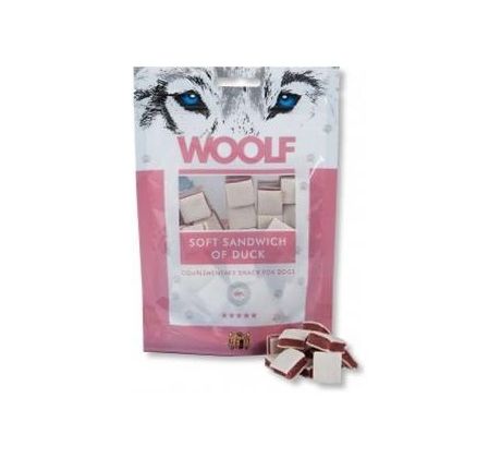 Pamlsok Woolf Dog Duck Soft Sandwich 100 g