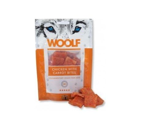 Pamlsok Woolf Dog Chicken & Carrot Bites 100 g