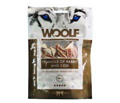 Pamlsok Woolf Dog Rabbit and Cod Triangle 100 g