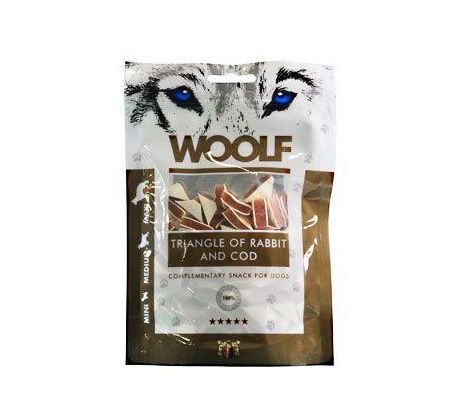 Pamlsok Woolf Dog Rabbit and Cod Triangle 100 g