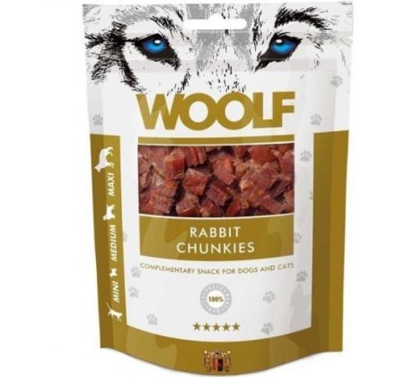 Pamlsok Woolf Dog Rabbit Chunkies 100 g