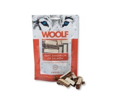 Pamlsok Woolf Dog Salmon Soft Sandwich 100 g