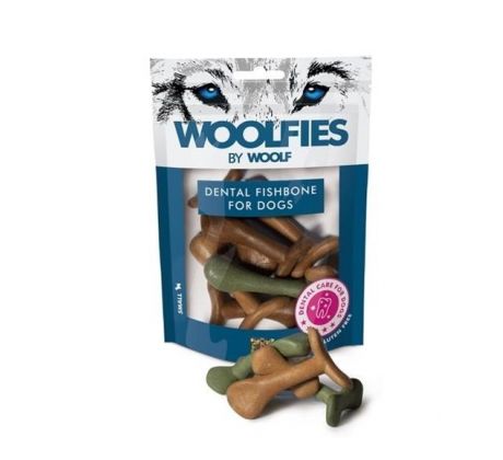 Pamlsok Woolfies Dental Fishbone S 200g