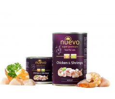 NUEVO cat Adult Chicken & Shrimps 400 g konzerva