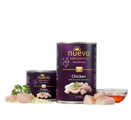 NUEVO cat Kitten Chicken 400 g konzerva