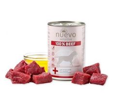 NUEVO dog Sensitive 100% Beef 400 g konzerva