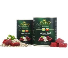 NUEVO dog Senior Lamb & Oat Flakes 400 g konzerva