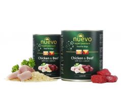 NUEVO dog Junior Chicken & Beef 800 g konzerva