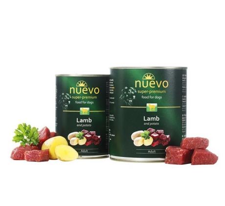 NUEVO dog Adult Lamb & Potato 800 g konzerva