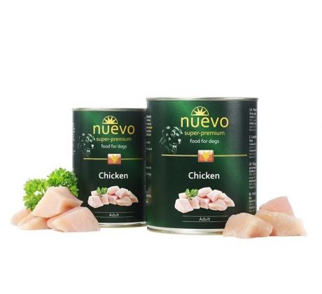 NUEVO dog Adult Chicken 800 g konzerva