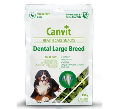 Pamlsok Canvit Health Care dog Dental Snack Large Breed 250 g