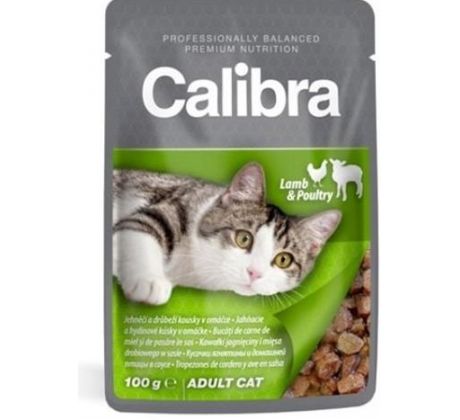 Calibra KAPSIČKA Premium cat Adult Jahňa & hydina v omáčke 100 g