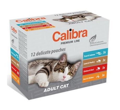 Calibra KAPSIČKA Premium cat Adult Multipack 12 x 100 g