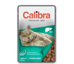 Calibra KAPSIČKA Premium cat Sterilised Pečeň v omáčke 100 g