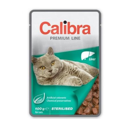 Calibra KAPSIČKA Premium cat Sterilised Pečeň v omáčke 100 g