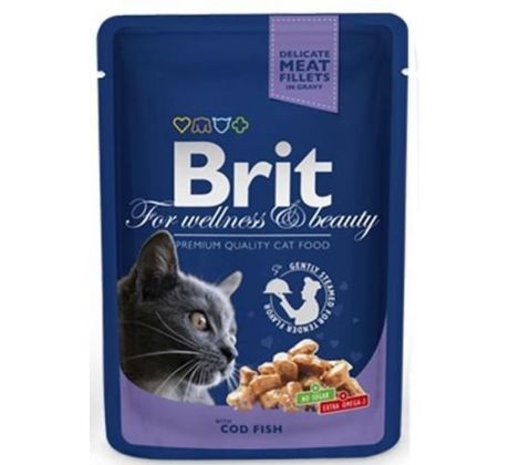 BRIT Premium cat Kapsička Adult Cod Fish 100 g