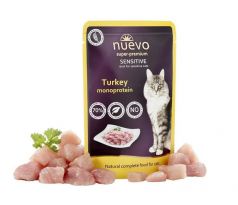 NUEVO cat Adult Sensitive Mono Turkey 85 g kapsičky