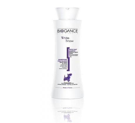 Šampón BIOGANCE White Snow 250 ml (pre svetlé a biele farby srsti)