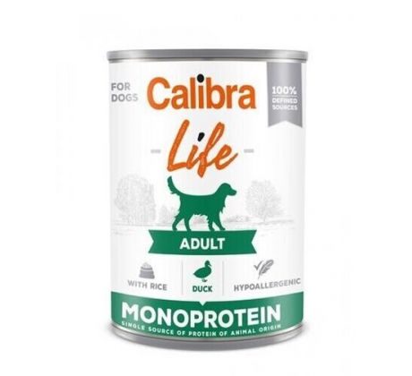 Calibra KONZERVA dog Adult Life Duck & Rice 6 x 400g