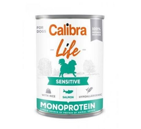 Calibra KONZERVA dog Adult Life sensitive Salmon & Rice 6 x 400g