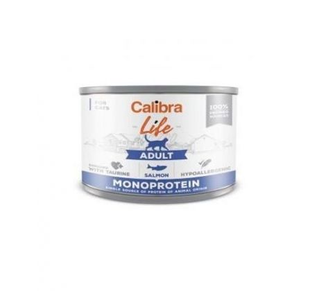 Calibra KONZERVA cat Life Adult salmon 6 x 200 g