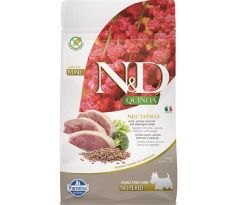 Farmina N&D dog QUINOA (GF) adult mini, neutered, duck, broccoli & asparagus 0,8 kg