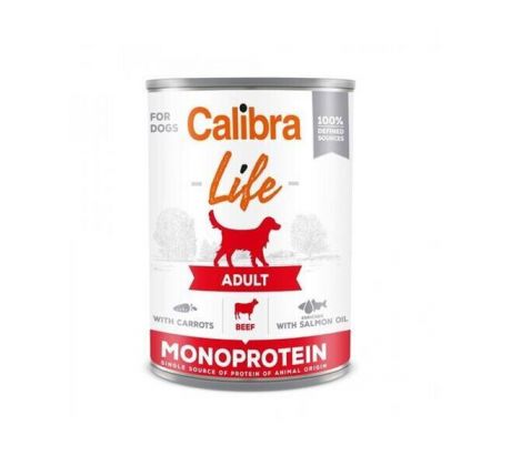 Calibra KONZERVA dog Adult Life Beef & Carrots  400g