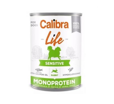 Calibra KONZERVA dog Adult Life sensitive Rabbit 400g