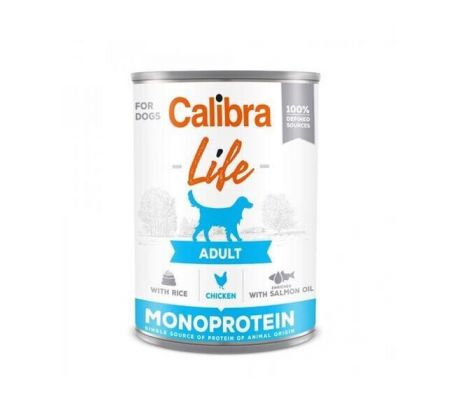 Calibra KONZERVA dog Adult Life Chicken & Rice 400g