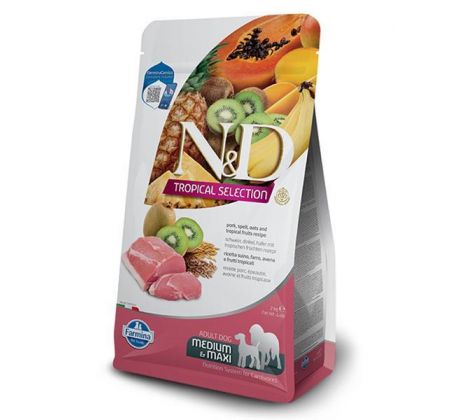 Farmina N&D dog TROPICAL SELECTION (AG) adult medium & maxi, pork 2 kg